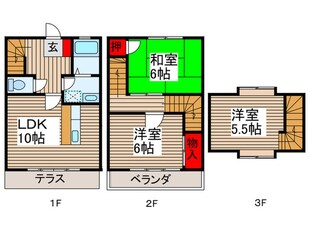 アルファメゾン上尾Dの物件間取画像